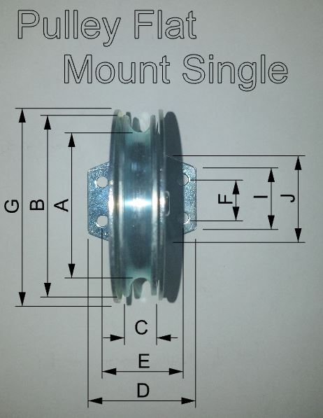flat mount pulley